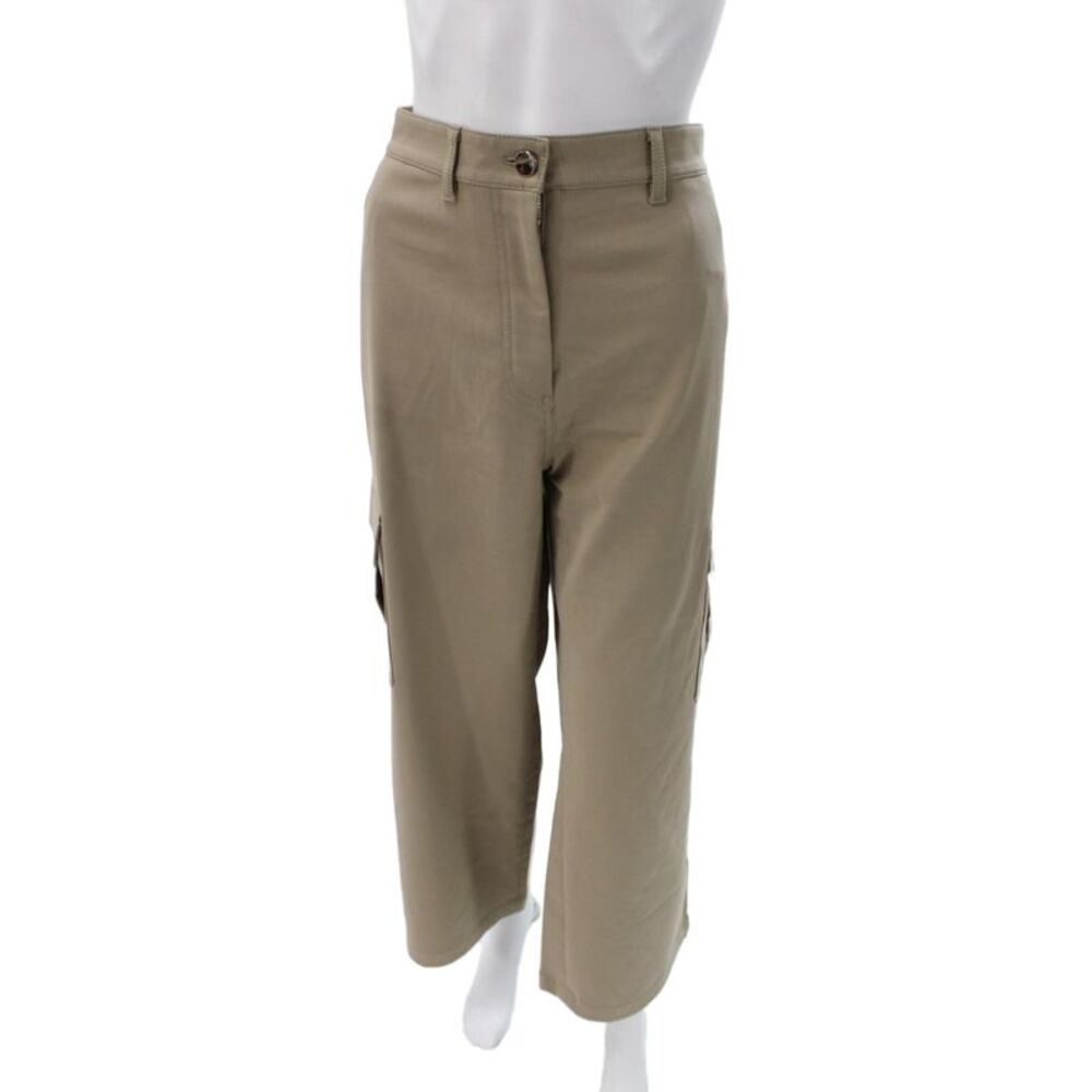 Theory Womens Beige Cargo Pants Button Inseam 26 Size 8